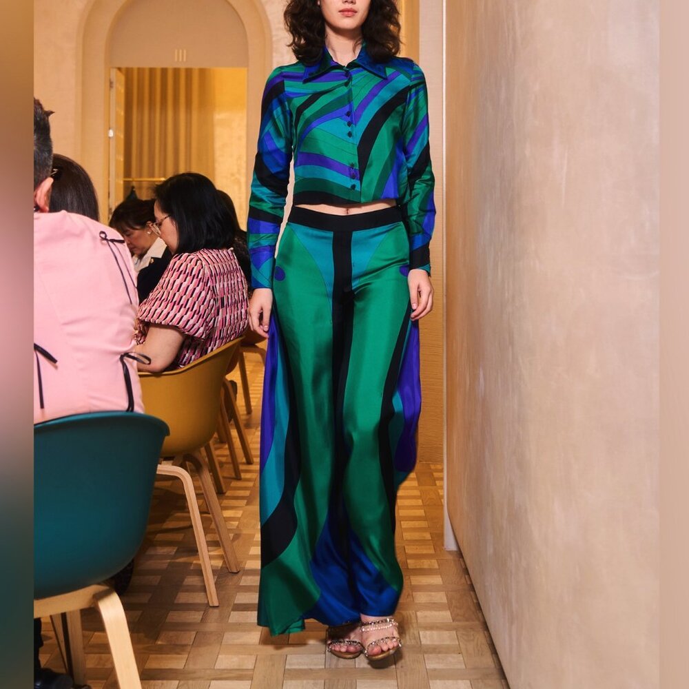 PUCCI Iride-print button-up shirt